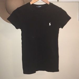 Polo Ralph Lauren Black Cotton Tee